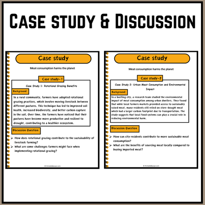 Meat consumption harms the planet | Debate Case Study Worksheet