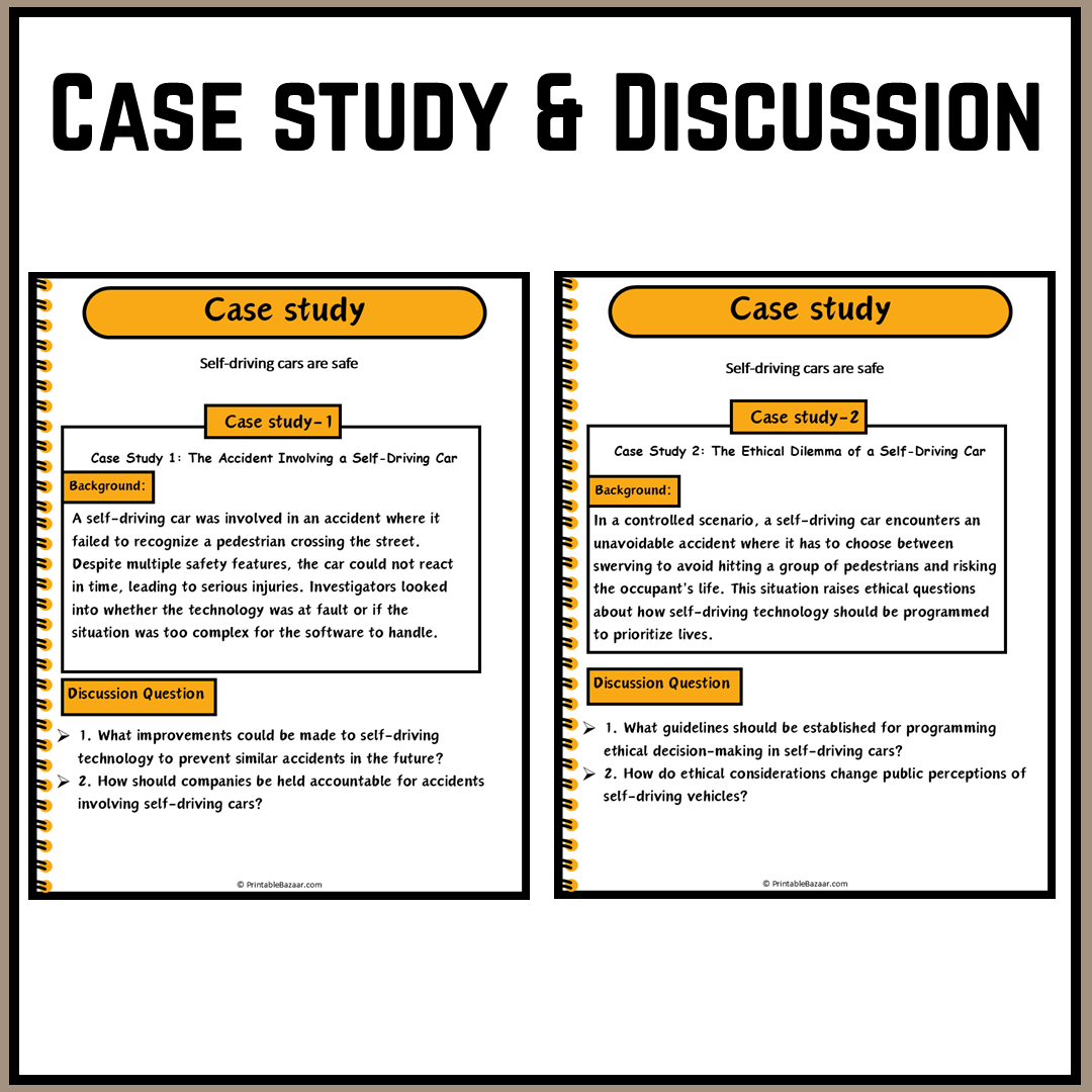 Self-driving cars are safe | Debate Case Study Worksheet