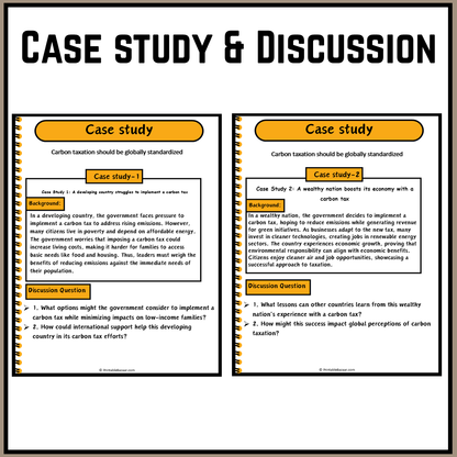 Carbon taxation should be globally standardized | Debate Case Study Worksheet