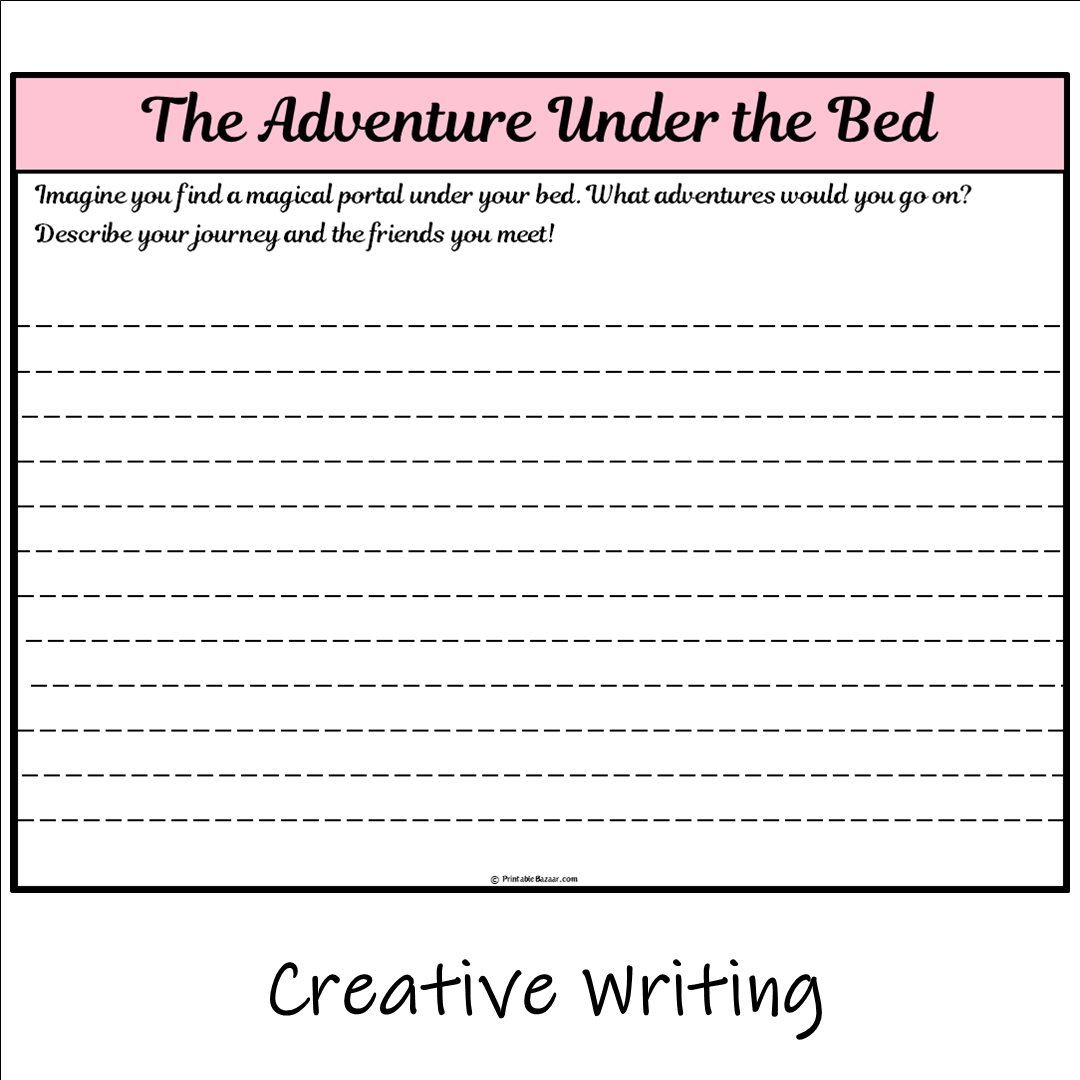 The Adventure Under the Bed | Main Idea and Supporting Details Reading Passage and Questions