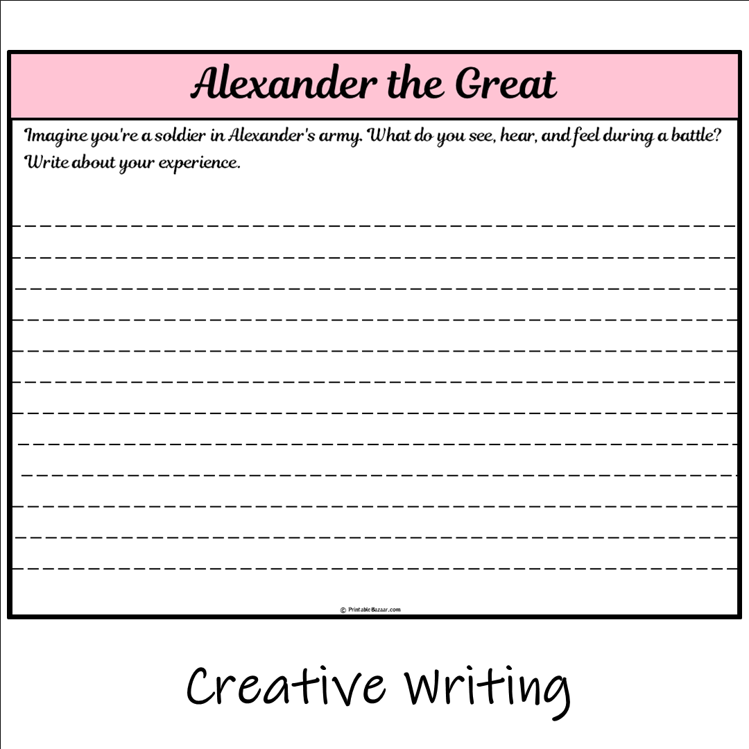 Alexander the Great | Main Idea and Supporting Details Reading Passage and Questions