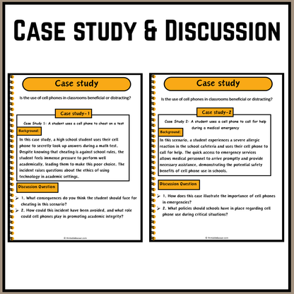 Is the use of cell phones in classrooms beneficial or distracting? | Debate Case Study Worksheet