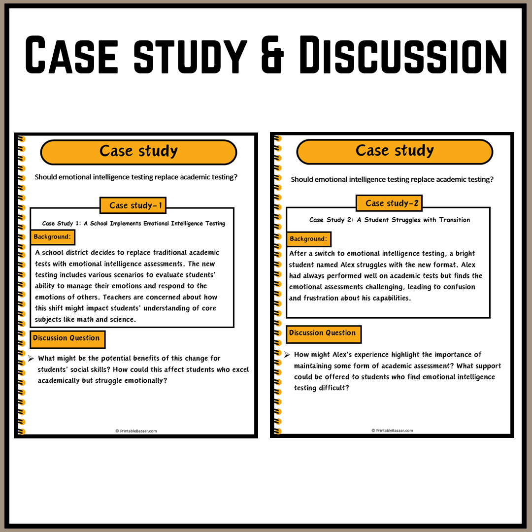 Should emotional intelligence testing replace academic testing? | Debate Case Study Worksheet