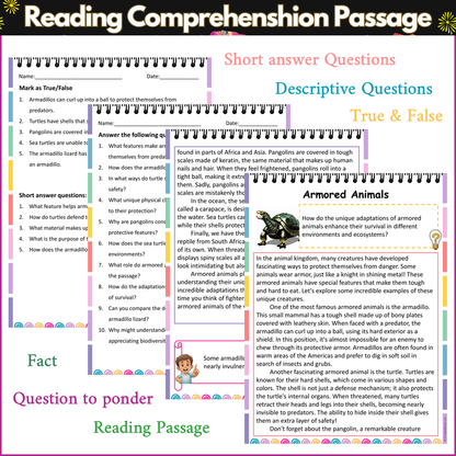 Armored Animals | Reading Comprehension Passage and Questions