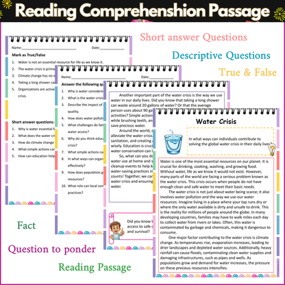 Water Crisis | Reading Comprehension Passage and Questions