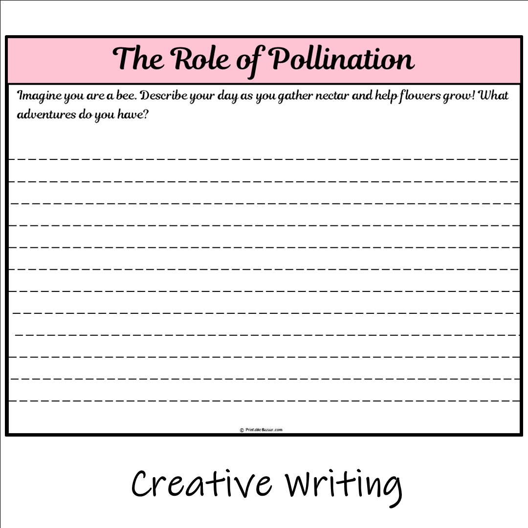 The Role of Pollination | Main Idea and Supporting Details Reading Passage and Questions