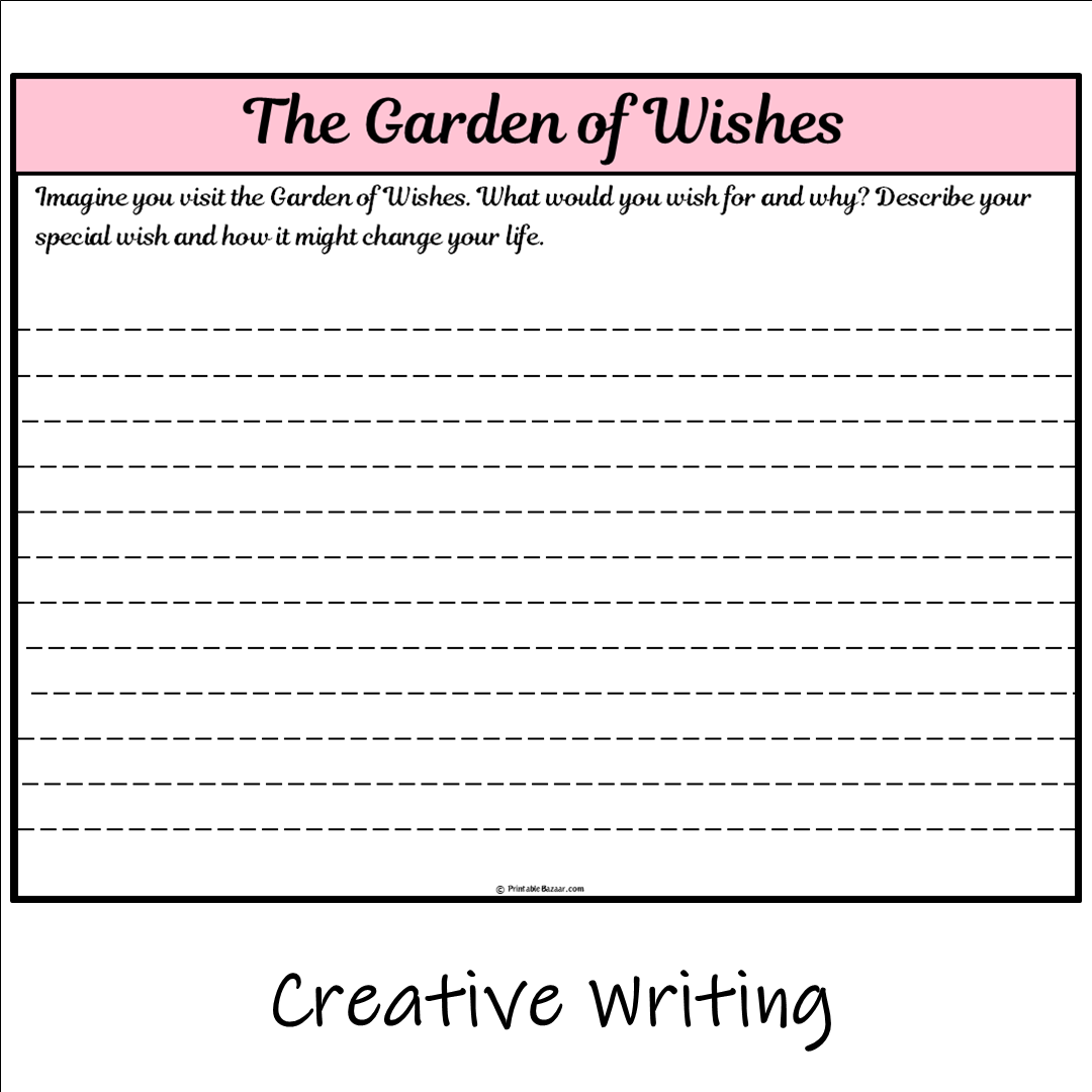 The Garden of Wishes | Main Idea and Supporting Details Reading Passage and Questions