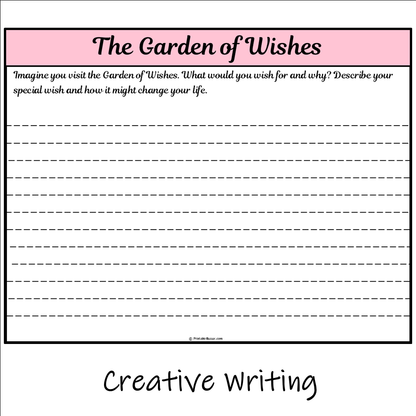 The Garden of Wishes | Main Idea and Supporting Details Reading Passage and Questions