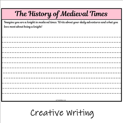 The History of Medieval Times | Main Idea and Supporting Details Reading Passage and Questions