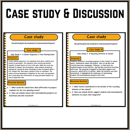 Should Students Be Involved in Environmental Projects? | Debate Case Study Worksheet