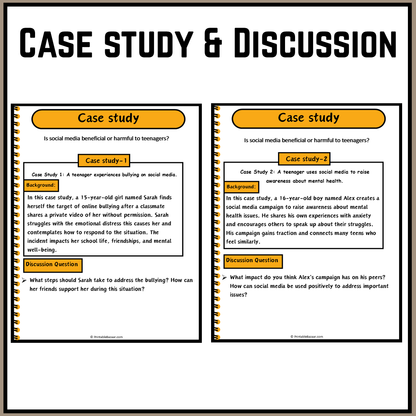 Is social media beneficial or harmful to teenagers? | Debate Case Study Worksheet