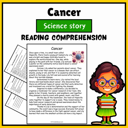 Cancer | Science Story Reading Comprehension Activity