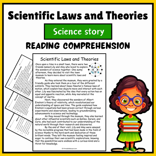 Scientific Laws and Theories | Science Story Reading Comprehension Activity
