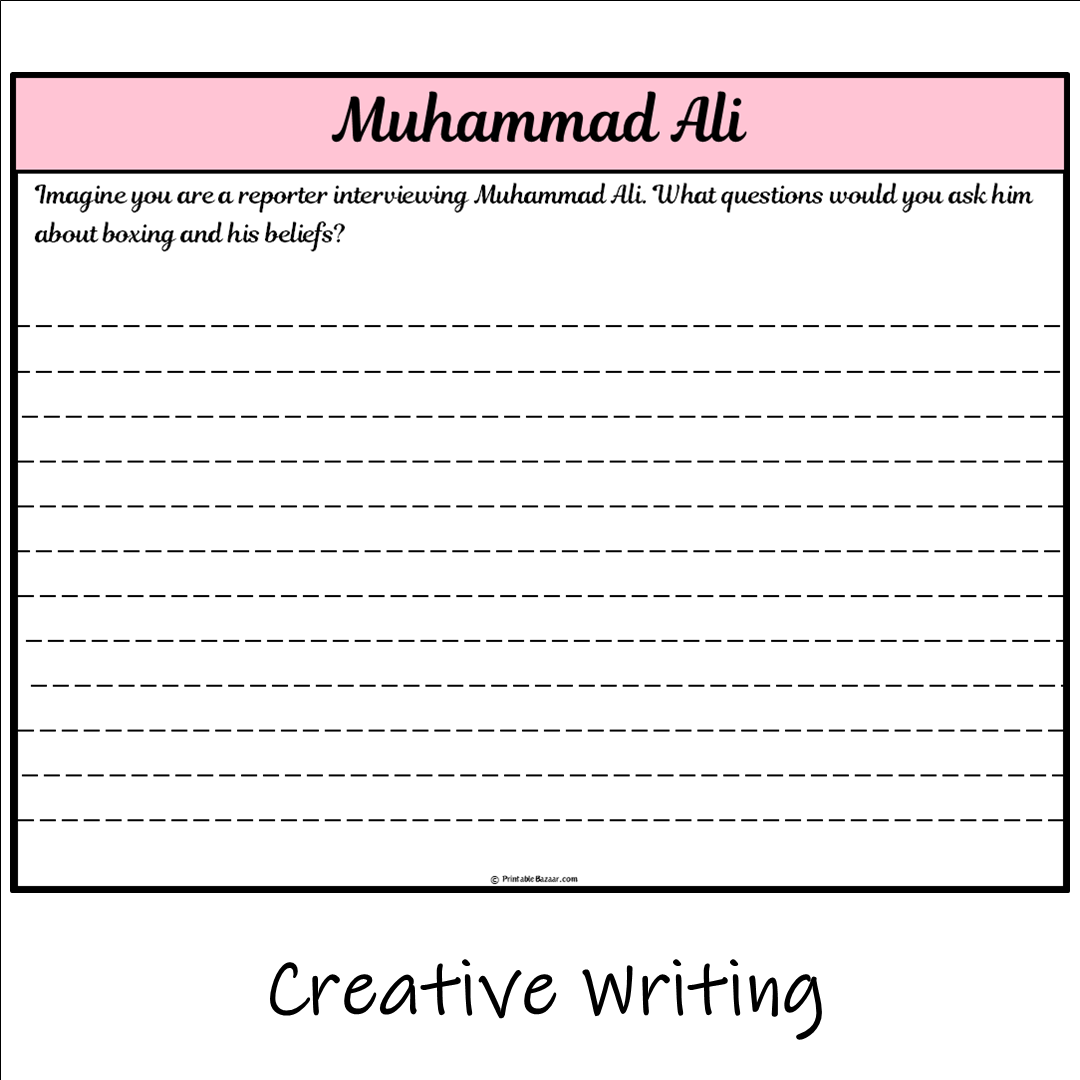 Muhammad Ali | Main Idea and Supporting Details Reading Passage and Questions