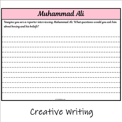 Muhammad Ali | Main Idea and Supporting Details Reading Passage and Questions