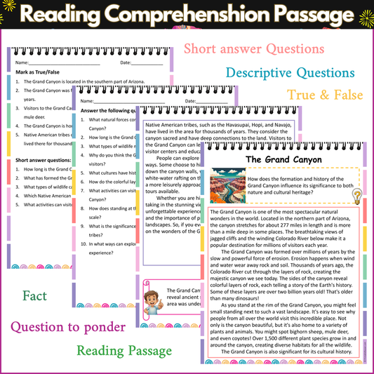 The Grand Canyon | Reading Comprehension Passage and Questions