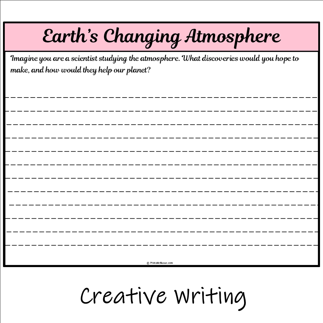 Earth’s Changing Atmosphere | Main Idea and Supporting Details Reading Passage and Questions