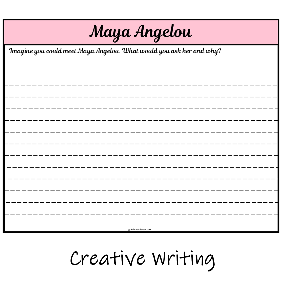 Maya Angelou | Main Idea and Supporting Details Reading Passage and Questions