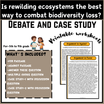 Is rewilding ecosystems the best way to combat biodiversity loss? | Debate Case Study Worksheet