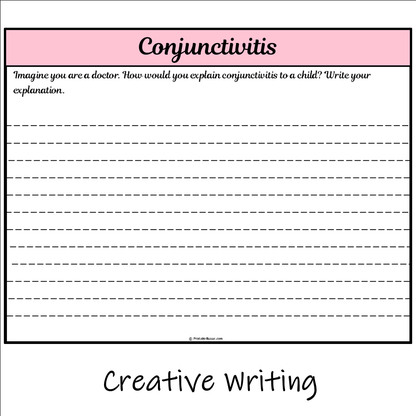 Conjunctivitis | Main Idea and Supporting Details Reading Passage and Questions