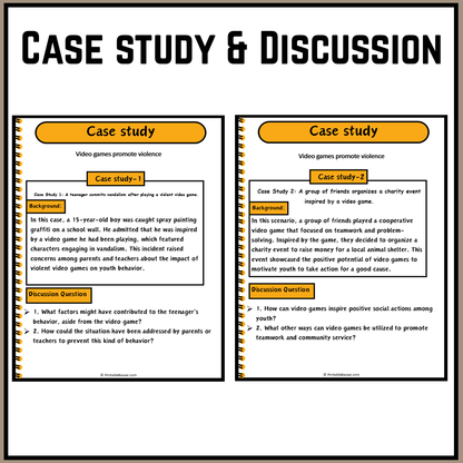 Video games promote violence | Debate Case Study Worksheet