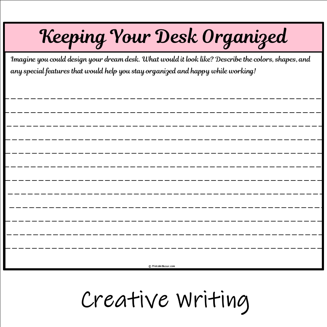 Keeping Your Desk Organized | Main Idea and Supporting Details Reading Passage and Questions