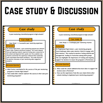 Is peer mentoring a beneficial program in high schools? | Debate Case Study Worksheet