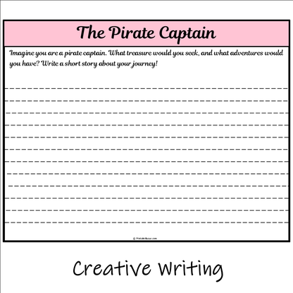 The Pirate Captain | Main Idea and Supporting Details Reading Passage and Questions