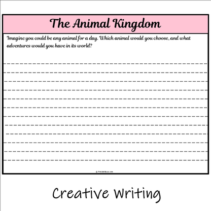 The Animal Kingdom | Main Idea and Supporting Details Reading Passage and Questions