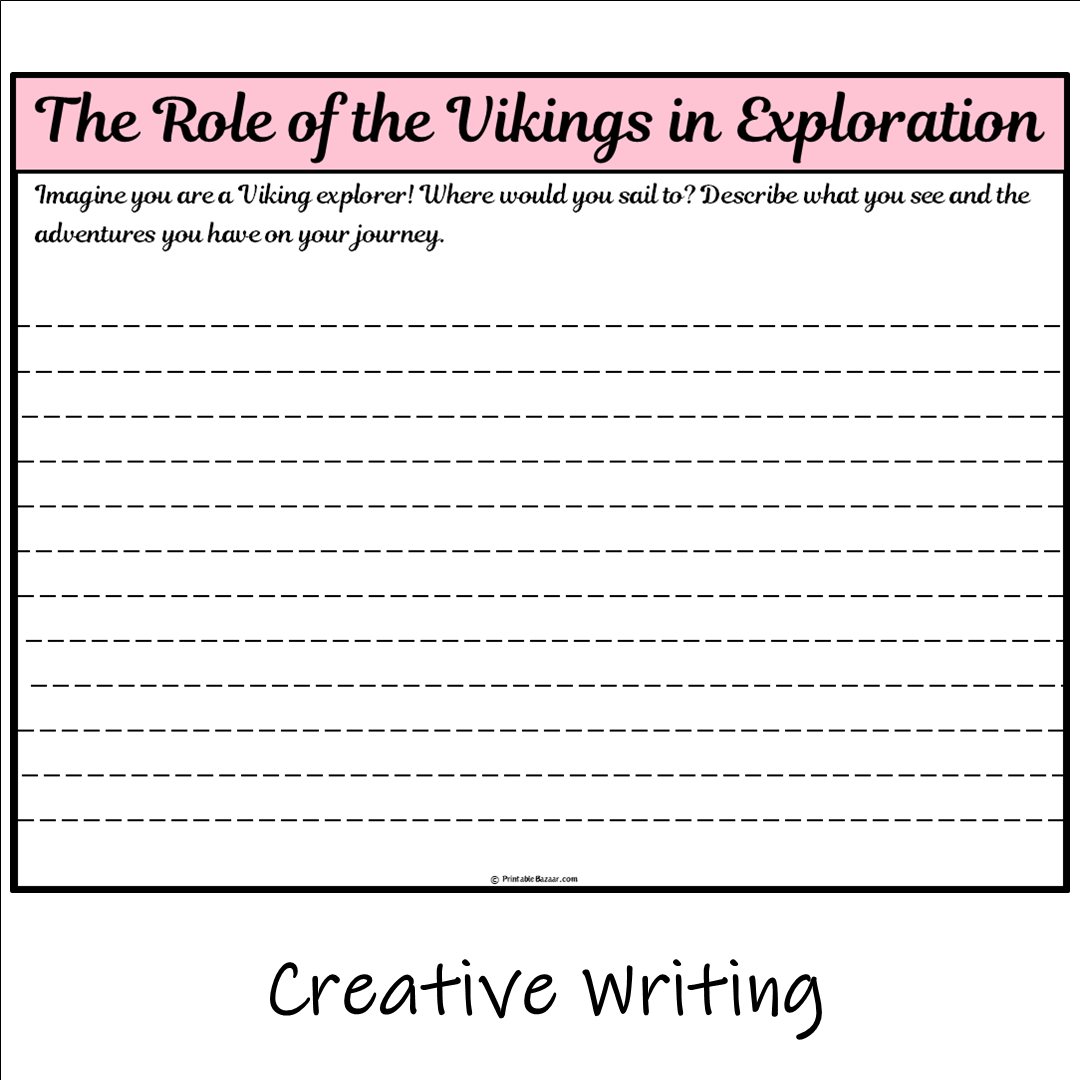 The Role of the Vikings in Exploration | Main Idea and Supporting Details Reading Passage and Questions