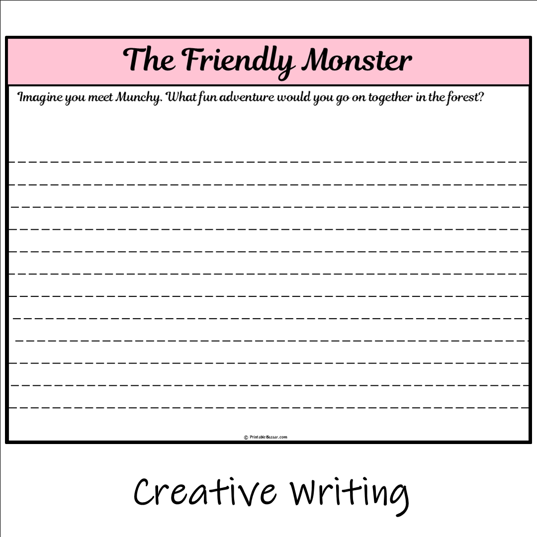 The Friendly Monster | Main Idea and Supporting Details Reading Passage and Questions