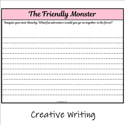 The Friendly Monster | Main Idea and Supporting Details Reading Passage and Questions