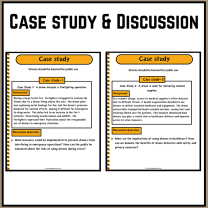 Drones should be banned for public use | Debate Case Study Worksheet