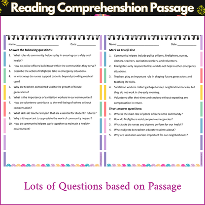 Community Helpers | Reading Comprehension Passage and Questions