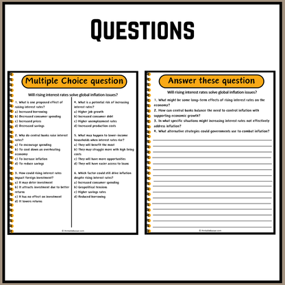 Will rising interest rates solve global inflation issues? | Debate Case Study Worksheet