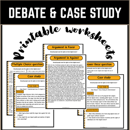 Should people own the rights to their digital voice? | Debate Case Study Worksheet