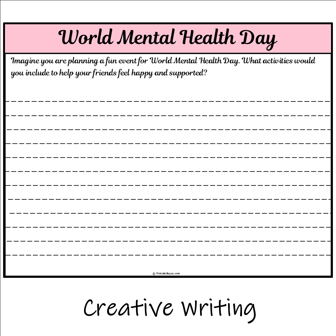 World Mental Health Day | Main Idea and Supporting Details Reading Passage and Questions