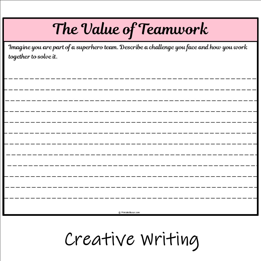 The Value of Teamwork | Main Idea and Supporting Details Reading Passage and Questions