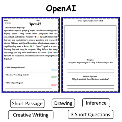 OpenAI | Short Reading Comprehension Creative Worksheet