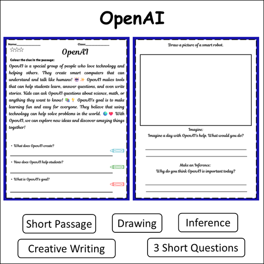 OpenAI | Short Reading Comprehension Creative Worksheet