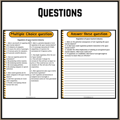 Regulation of space tourism industry | Debate Case Study Worksheet