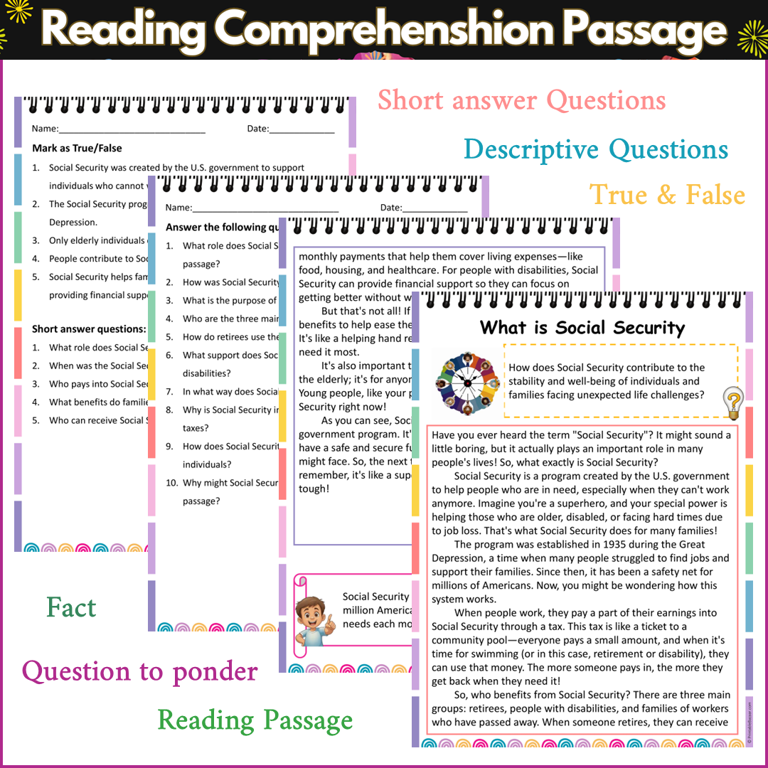 What is Social Security | Reading Comprehension Passage and Questions