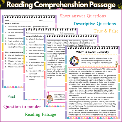 What is Social Security | Reading Comprehension Passage and Questions