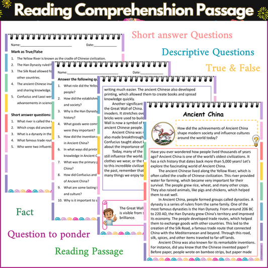 Ancient China | Reading Comprehension Passage and Questions