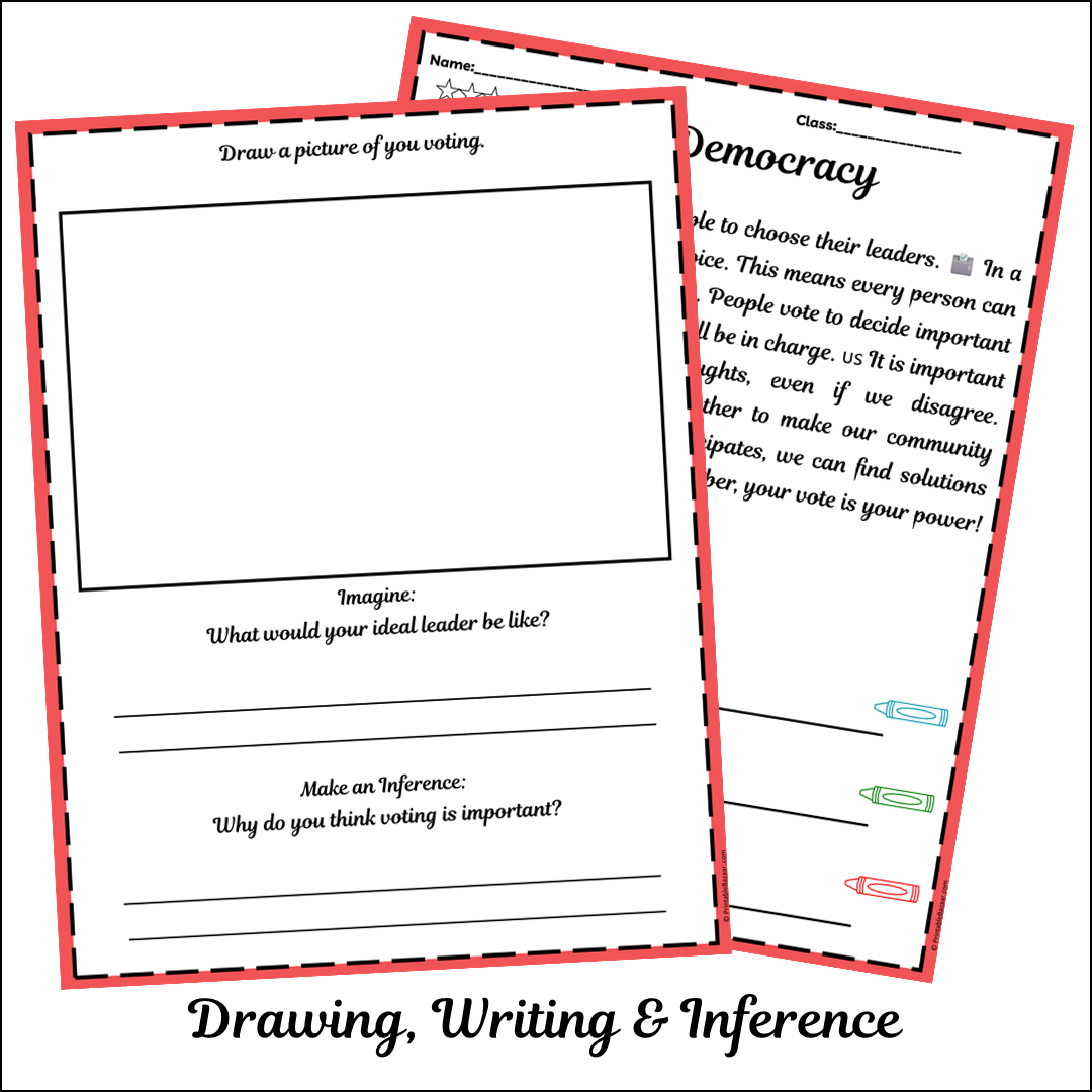Democracy | Short Reading Comprehension Creative Worksheet
