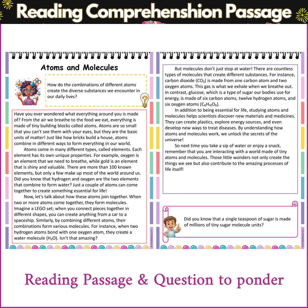 Atoms and Molecules | Reading Comprehension Passage and Questions