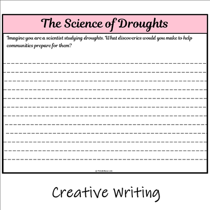 The Science of Droughts | Main Idea and Supporting Details Reading Passage and Questions