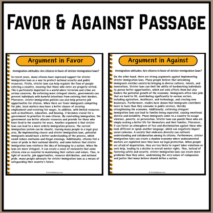 Immigration attitudes: Are citizens in favor of stricter immigration laws? | Debate Case Study Worksheet