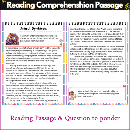 Animal Symbiosis | Reading Comprehension Passage and Questions