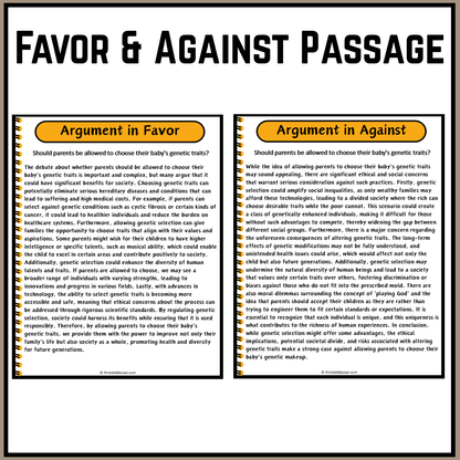 Should parents be allowed to choose their baby's genetic traits? | Debate Case Study Worksheet